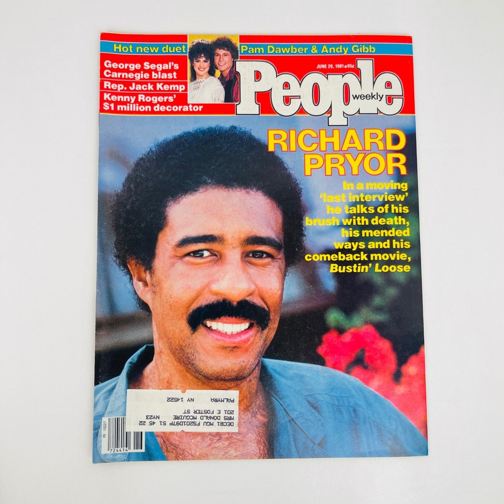 People Weekly Magazine June 29 1981 Richard Pryor Andy Gibb Pam Dawber Vintage
